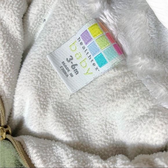 HealthTex Baby 3-6M Camo Hooded Zip-Up Footie Pajamas - Picture 4 of 6